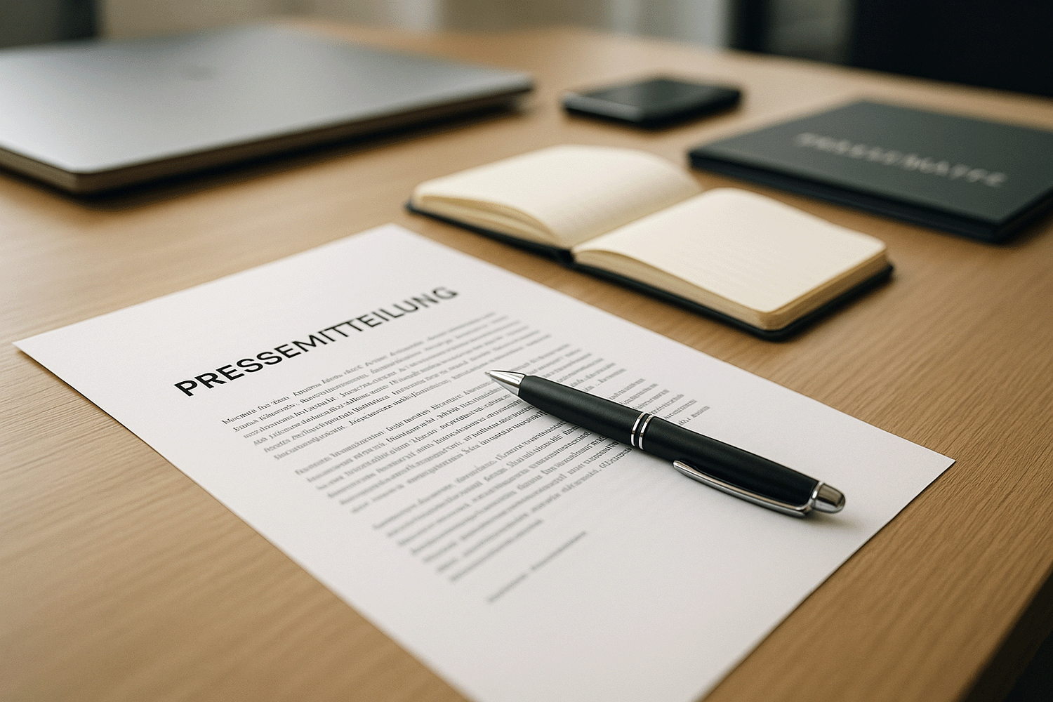 Symbolbild für eine Pressemitteilung