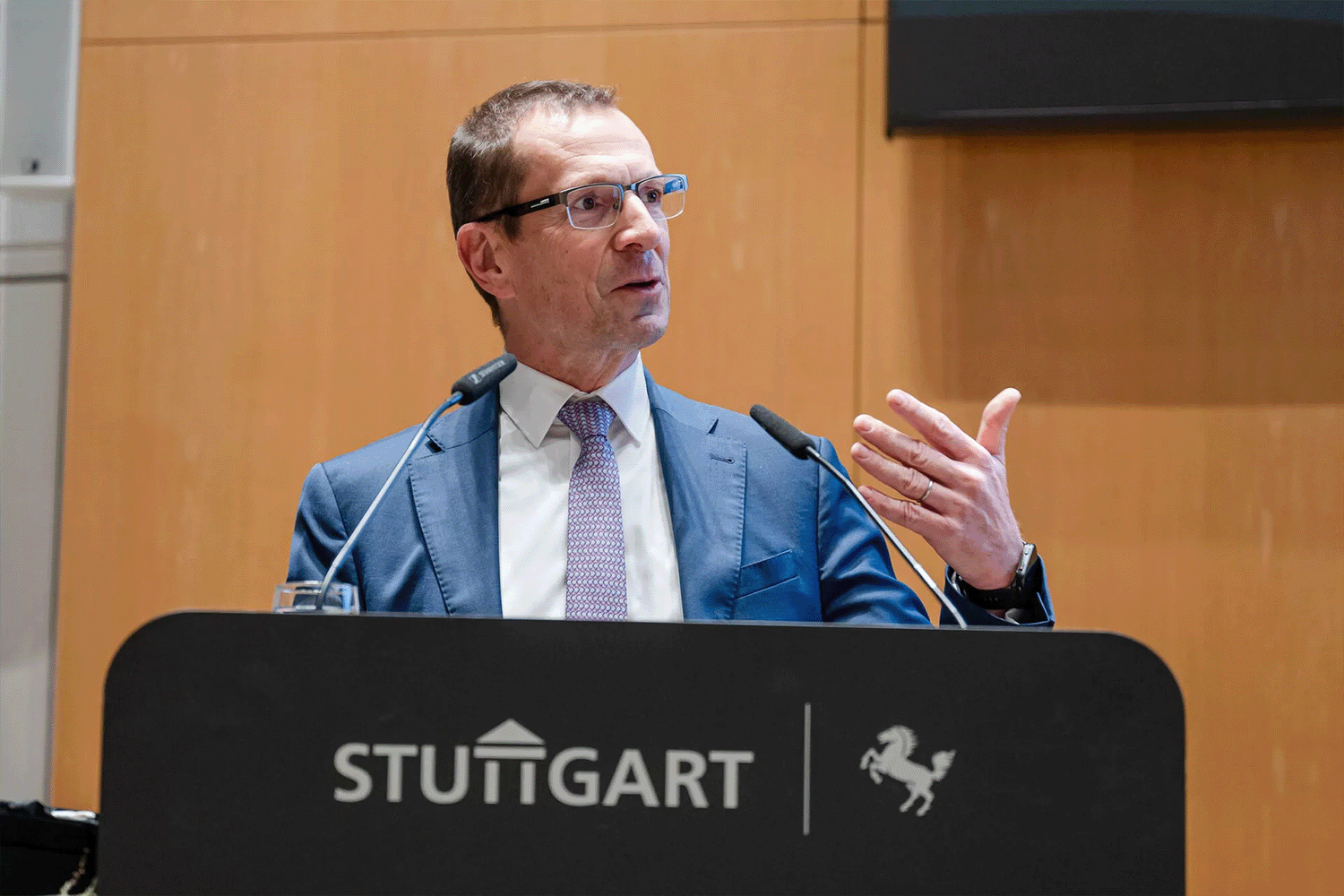 Alexander Kotz bei seiner Abschlussrede