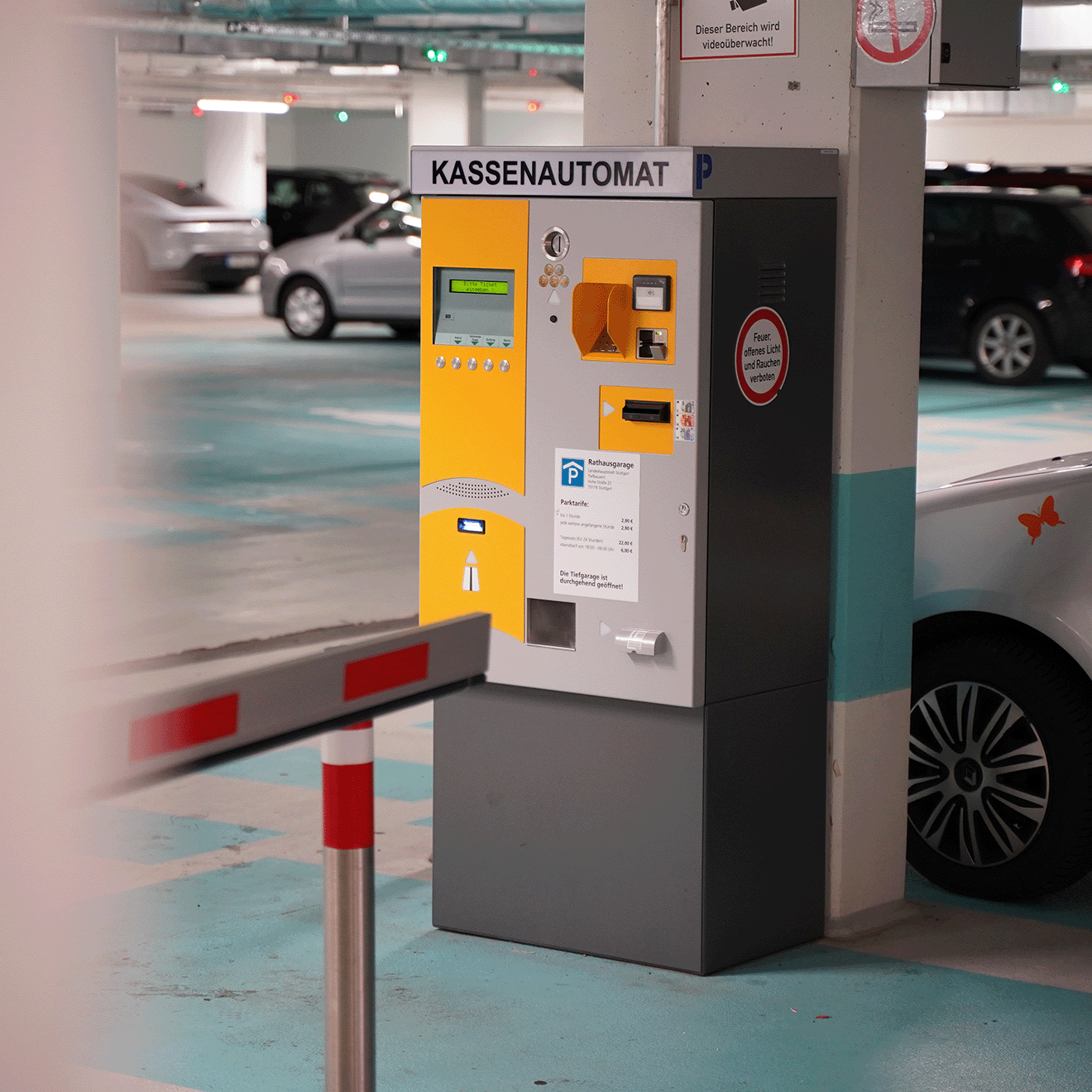 Kassenautomat im Parkhaus
