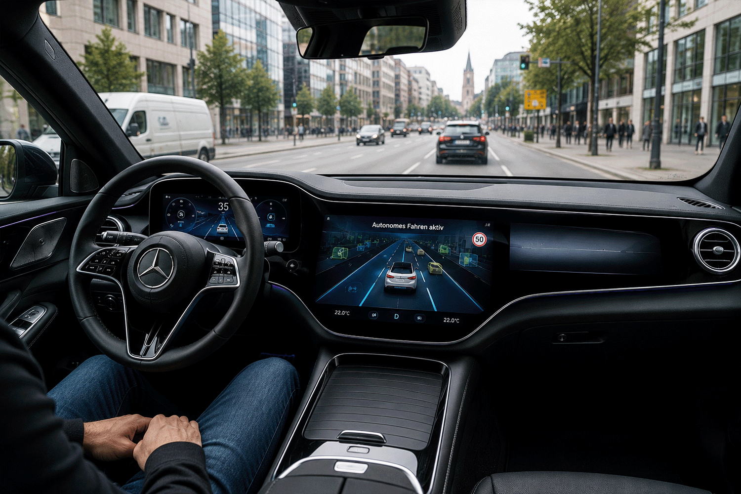 Symbolbild für autonomes Fahren